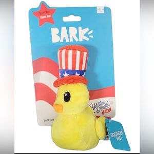 NEW  Bark Box Dog Toy Uncle Duck Crinkle Squeak Plush XS-M 0-50 lbs